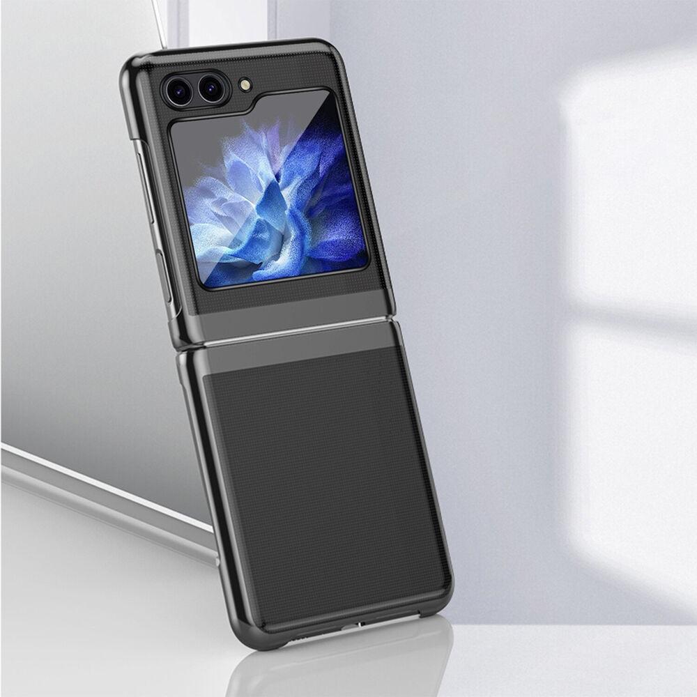Прозрачный чехол-бампер с покрытием для Samsung Galaxy Z Flip 6 5 4 3 5G защитный противоударный легкий ультратонкий чехол