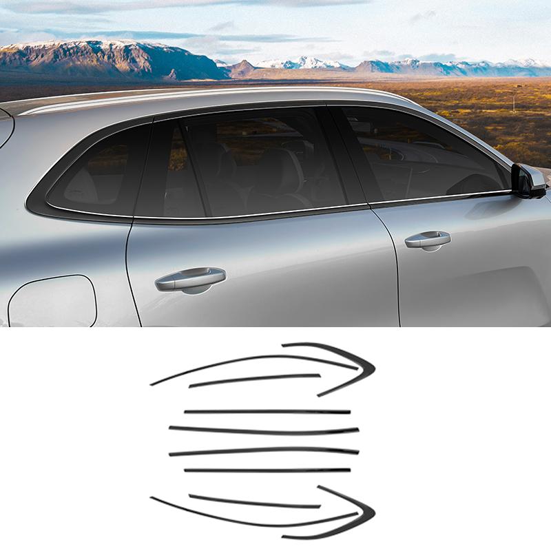 Для Geely Galaxy Starship 7 EM-i 2025 Черненые Декоративные Яркие Полоски на Окно Автомобиля Принадлежности для Модификации Автомобиля