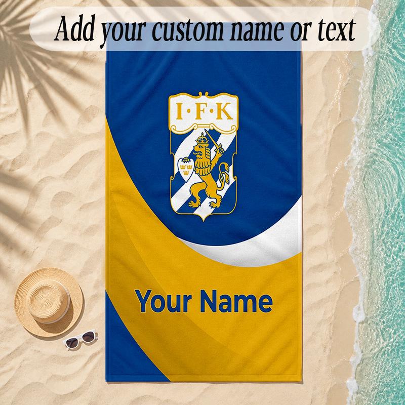 Beach Towelifk göteborg Custom Name Text Personalized Soft Towel for Beach Pool Indoor Home Decor Gift