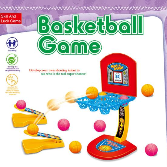 Fingertip Desktop Basketball Shoot Game Novelty & Interesting Mini Jumping Bounce Ball Tabletop Parent-child Interactive Battle Toy