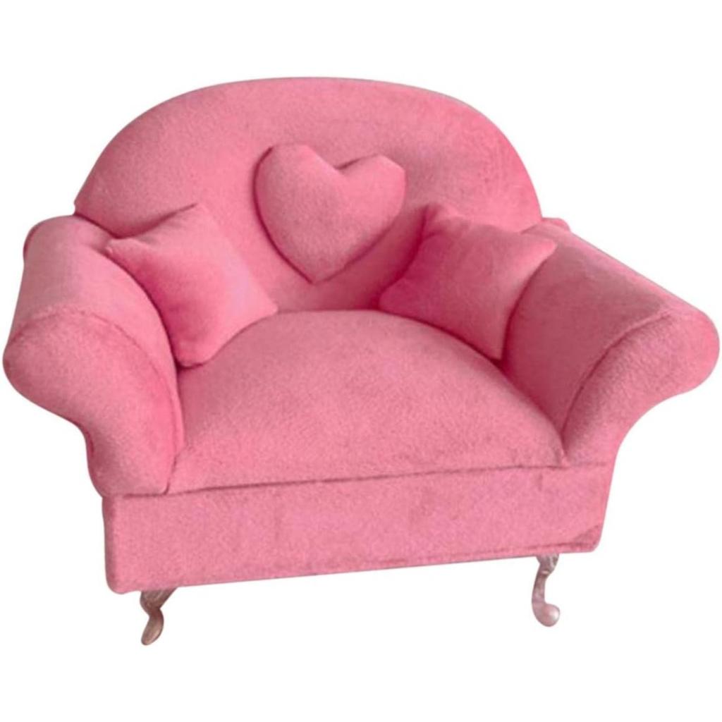 1/6 Sofa Girls and Women JEWELLERY Box, Bedroom Decor Storage Case,Box Organizer, 12 Inch Dolls Action Figures, Sofa for Two People