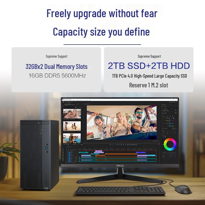 ASUS Dawn 7X Desktop PC & 23.8-inch Monitor Bundle (CN version)