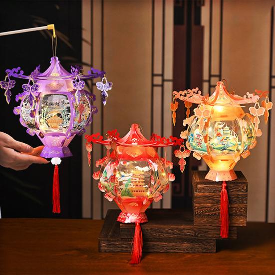 Yousheng китайский Новый год DIY фонарь комплект ручной старинный стиль фонарь дети DIY поделки для весеннего фестиваля день рождения детский душ свадьба
