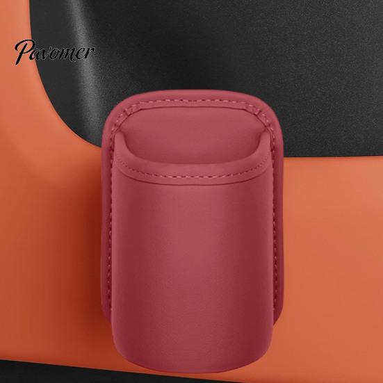 Многофункциональный контейнер для двери автомобиля, Универсальный подстаканник из искусственной кожи, Широко открывающийся зажим-органайзер для напитков, карманных телефонов, Хранение в салоне автомобиля