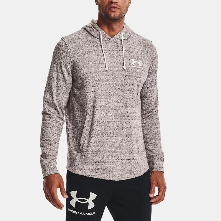 Under Armour Толстовка с капюшоном Rival Terry Training, мужские толстовки, цвет агат-белый 1370401-112