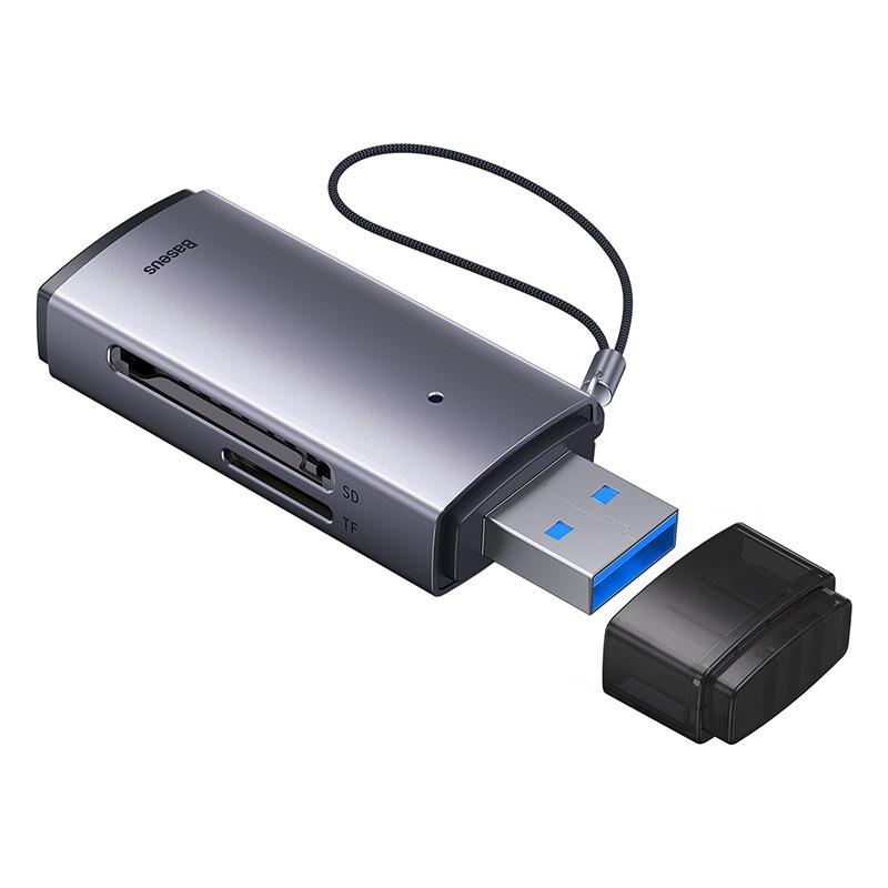 Baseus Устройство чтения карт памяти USB C и USB3.0 для SD Micro SD TF, устройство для чтения карт памяти 104 МБ/с, 2 ТБ, устройство для чтения смарт-карт для ноутбуков, аксессуары