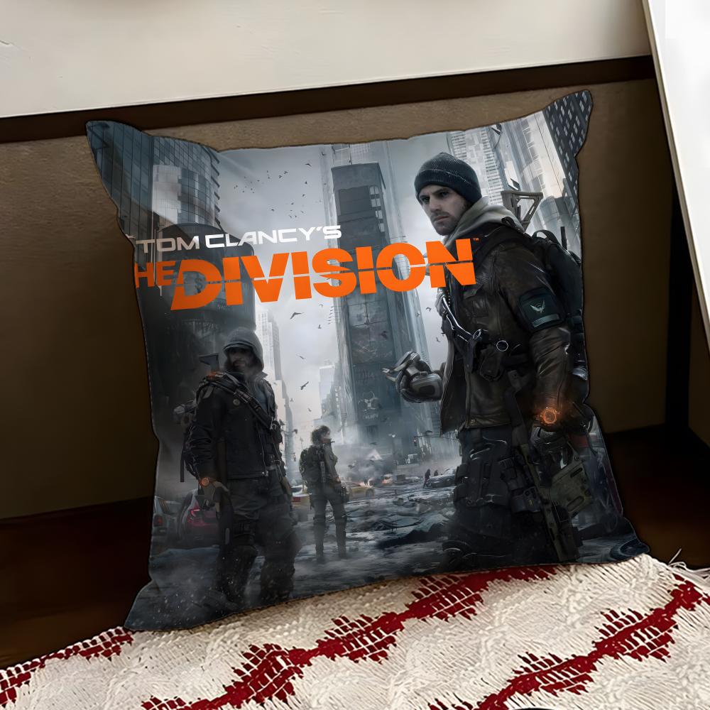 The DDivision 2game Cushion Cover Reversible Soft Durable Pillow Cover Home Car MultiScene Use for Daily Comfort