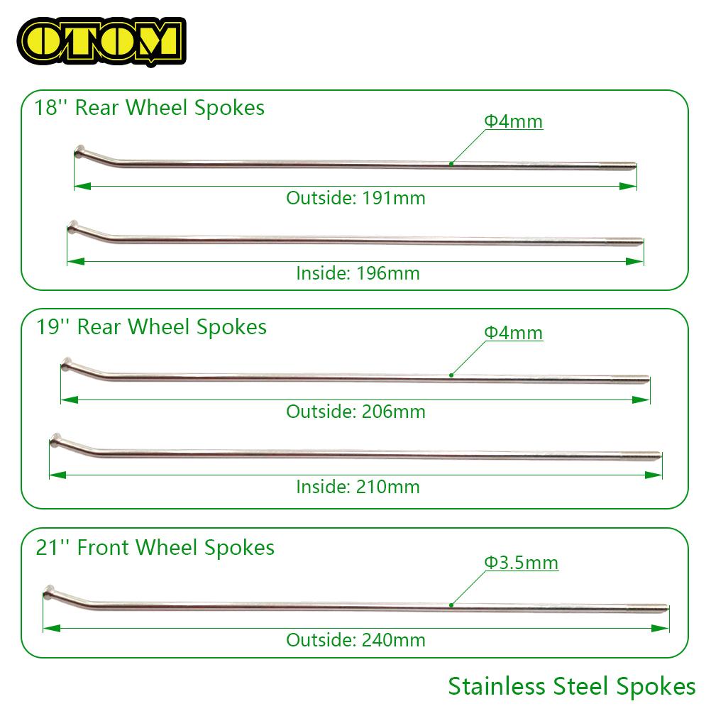 Motorcycle For HONDA Stainless Steel Wheel Spoke Colored Spoke Nipples Kit CR125 CR250 CRF250 CRF450 Off-road Pit Dirt Bike Part