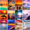 DIY 5D Diamond Painting Beach Scenery Diamond Art Embroidery Full Round Drill Resin Sea View Cross Stitch Home Decor Gift