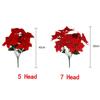 supplies Poinsettia Bushes Christmas Decoration Simulation bouquet Xmas Decor Christmas Bouquets