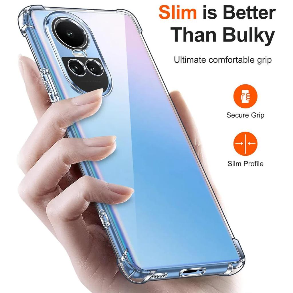 Прозрачный чехол для телефона iPhone Samsung Huawei Honor Xiaomi Redmi OPPO Realme Vivo Мягкая силиконовая задняя крышка с защитой от падения