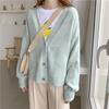 Женский свитер, кардиганы, весенний однотонный кашемировый свитер, пальто, шикарный повседневный кардиган в корейском стиле, куртка