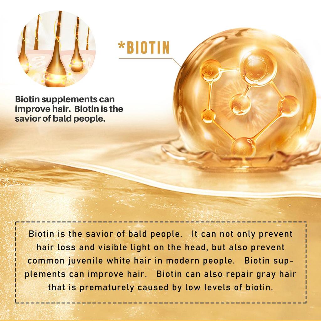 Спрей-сыворотка с биотином для роста волос, загущающая травяная сыворотка с имбирем и женьшенем для более густых, длинных и сильных волос