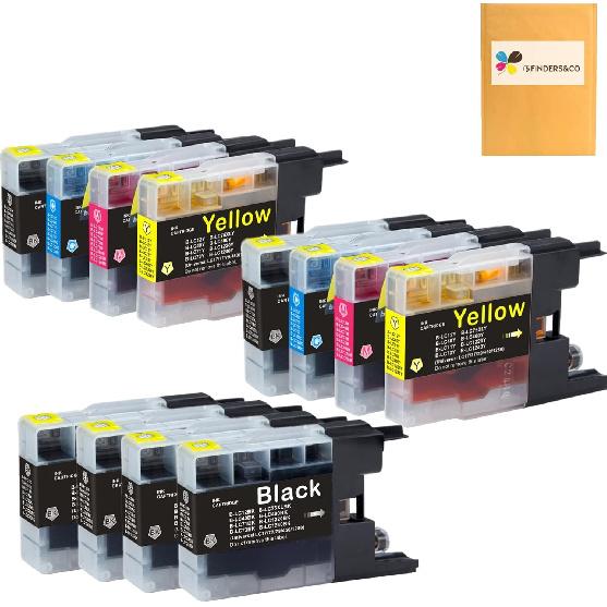 F FINDERS&CO LC75 Ink Cartridges Replacement for Brother LC-75 LC71 XL Ink Work for Brother MFC-J430W J435W J835DW J425W Printer (6BK 2C 2M 2Y,