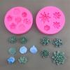 Mini Lotus Leaf Silicone Mold Lotus Flower Candy Fondant Mould Cupcake Topper Baking Cake Decorating Tools Plaster Resin Tools