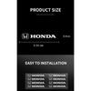 Honda Совместимые наклейки для интерьера автомобиля с эмблемами и логотипами - Прочный винил для рулевого колеса, дверных ручек и приборной панели - Различные цвета и отделки