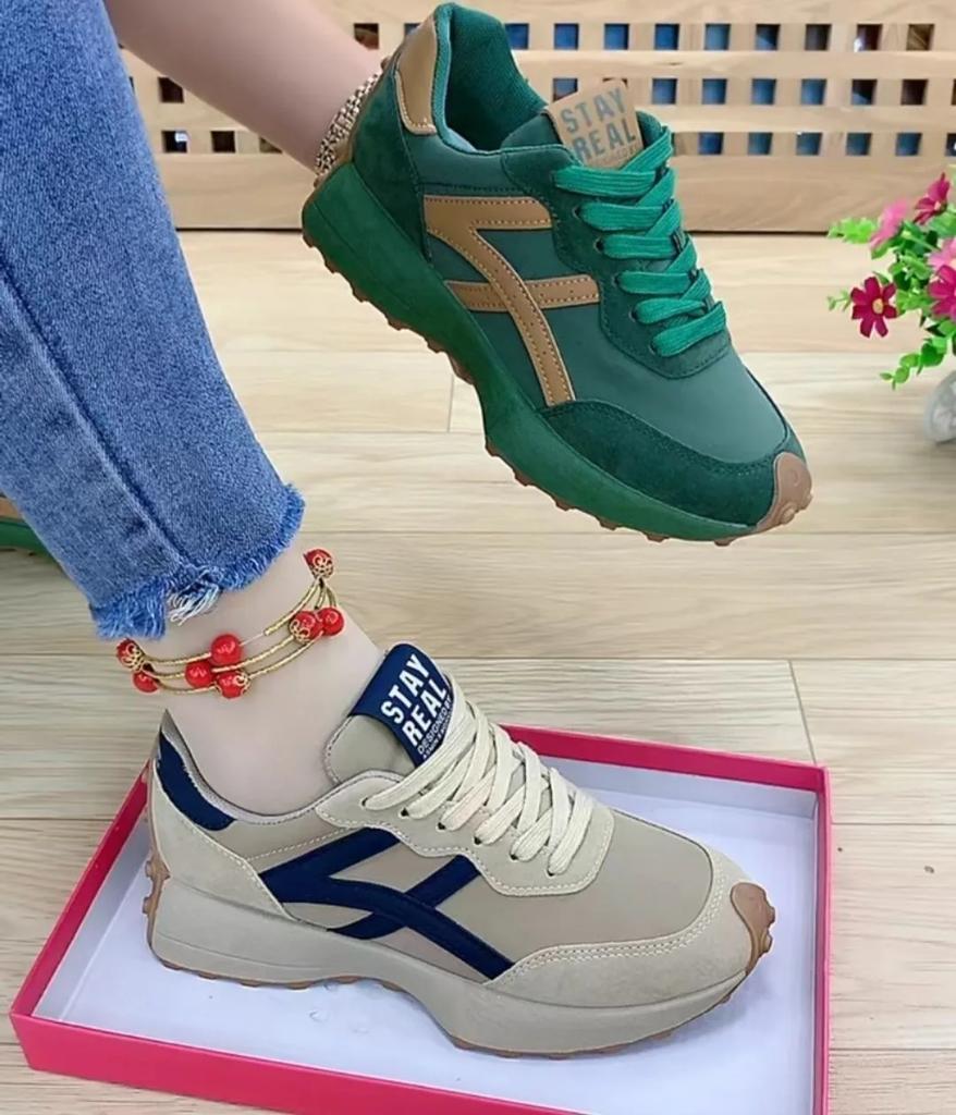 Spring Autumn New Luxury Shoes Casual Platform non slip footwear Fashion Running Sports Shoe Womens Thick soled Leather Sneakers