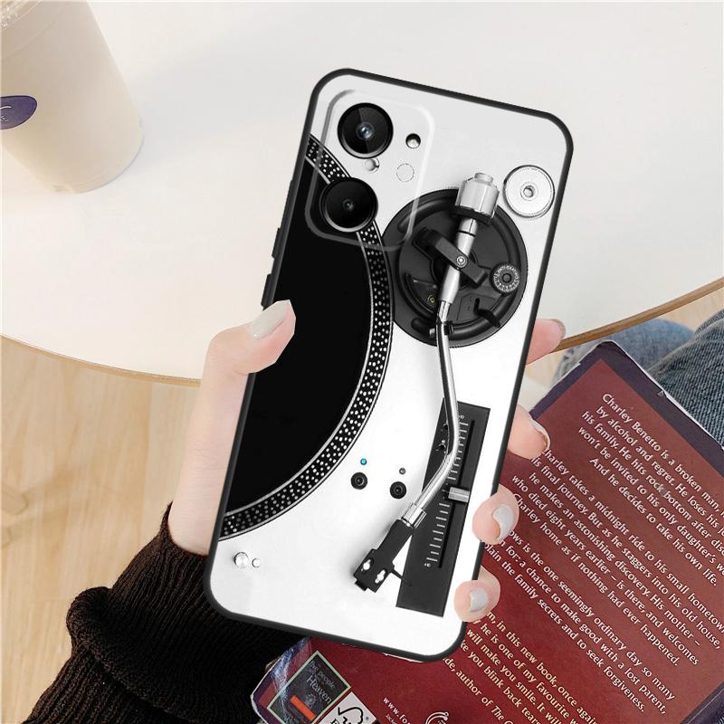 Виниловый DJ-диск Арт-кейс Для Realme GT 6 6T 5 GT7 Pro 10 11 12 13 14 Pro Plus C53 C51 C21Y C25S C55 C67 C61 C75