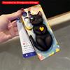2DFlat Samsung phone case Black Cat with Heart Amid Autumn Leaves Applicable to Galaxy S22 S23 S24 S25ULTRA S26 A12 A13 A14 A15 A16
