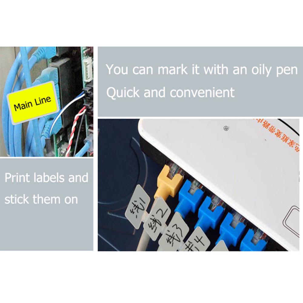 50pcs 4*150mm Nylon Self-locking Loop Tag Labels Wire Ties Cable Winder