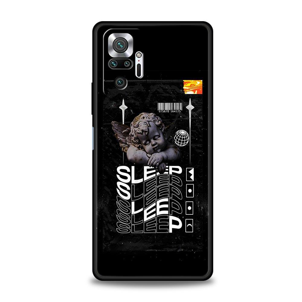 Cartoon Statue Abstract Art Phone Case Cover for Redmi 14C 10C Note 15 14 13 12 10 11 K40 Pro Plus 5G Soft TPU Shockproof Fundas