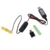 Кабель-переходник Type C/USB на 3V LR03/AM4/LR03 Заглушка-батарейка с переключателями