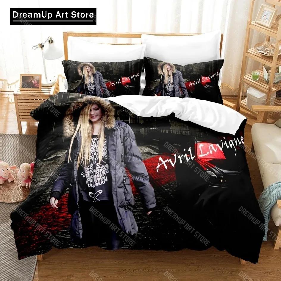 3D Печатный Постельное Белье Avril Lavigne Милый Пододеяльник Покрывало на Кровать С Наволочкой Размер Twin Single Queen King Для Мальчиков Взрослых Домашний