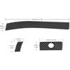 AIRSPEED for BMW E46 1998-2006 Dashboard Strip Cover Center Console Interior Glove Box Panel Cover, Carbon Fiber Interior Trim, Black