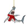 Marine Animal Christmas Shark Pendant Acrylic Christmas Tree Decoration  Party