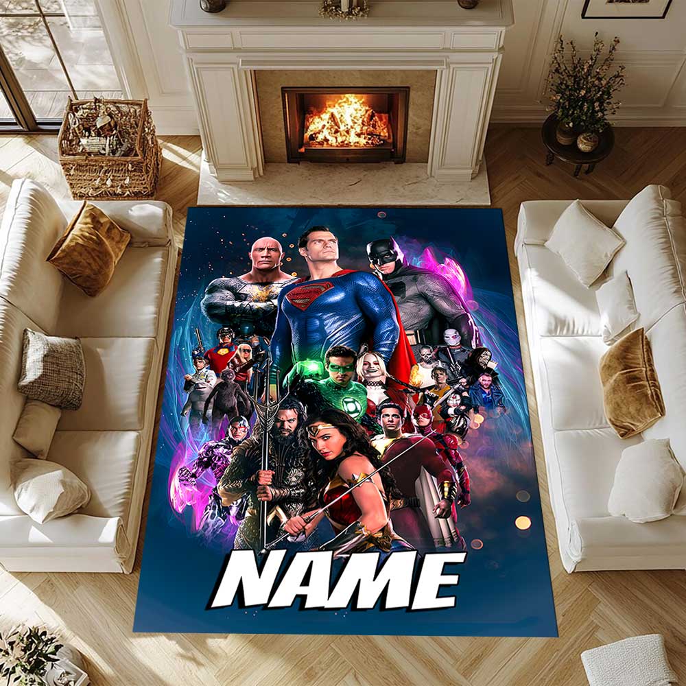 Warner Bros. Works (23) Customize your name rug, office chair cushion, home bedroom living room gift.