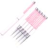 1PC Nails Art Brush Lines Stripe Flower Painting Drawing Pen Acrylic UV Gel Extension Grid Brush 3D Design Drawing Manicure Tool