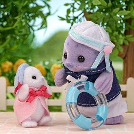 EPOCH Sylvanian Families Doll Seal Family FS-51 ST Mark Certified 3 years older Toy Dollhouse