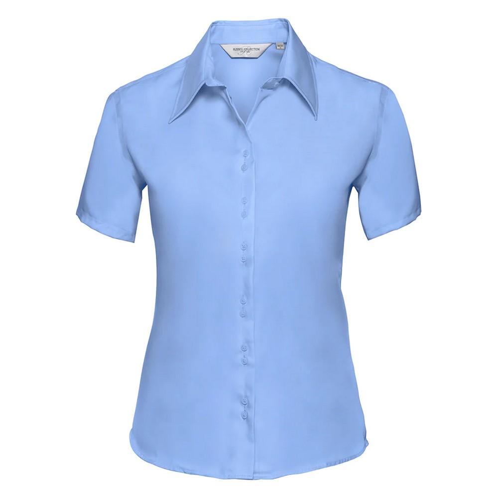 Russell Collection Womens/Ladies Ultimate Non-Iron Short-Sleeved Shirt