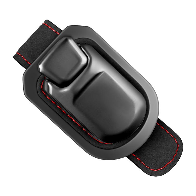 Держатель для очков на солнцезащитный козырек автомобиля в стиле кнопки, зажим для хранения очков, с возможностью снятия одной рукой, кожаный портативный кронштейн для солнцезащитных очков