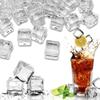 Fake Ice, Clear Fake Ice Cubes Acrylic, Acrylic Decorative Ice Cubes for Photography Accessories Props Decoration Vase Fillers