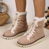Fashion Women Fashion Flat Snow Boots Comfortable Strap Anti-slip Short Ankle Boots Winter New Round Designer Shoes Zapatos De Mujer