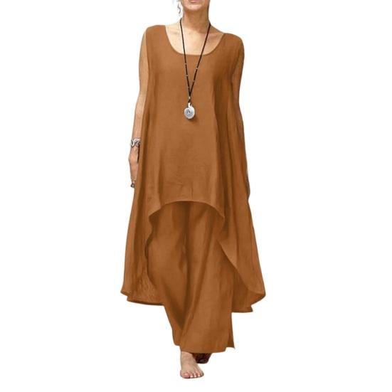 Халат, брюки, костюм, модный повседневный свободный жилет больших размеров, женская одежда