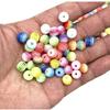 TX02 50pcs 8mm Gorgeous Round Transparency Loose Beads Stripe Jewelry Department DIY Affordable Bracelet Trend Accessories Beads
