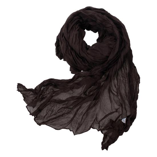 Women Scarf Retro Pleated Design Thin Scarf Soft Flax Shawl Scarf Daily Wear Outdoor Activities Versatile Accessory