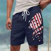 Мужские летние большие повседневные свободные спортивные брюки пляжные шорты