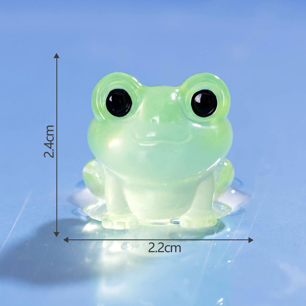 Micro Landscape Cute Glow-in-the-dark Frog Doll Decoration Accessories Resin Crafts Car Desktop Decoration