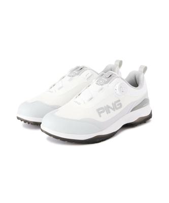 Туфли для гольфа x Белые см [Ping Apparel] (тип шипа/тип циферблата) / Мужской / 621-5992201 030_Белый 28.0