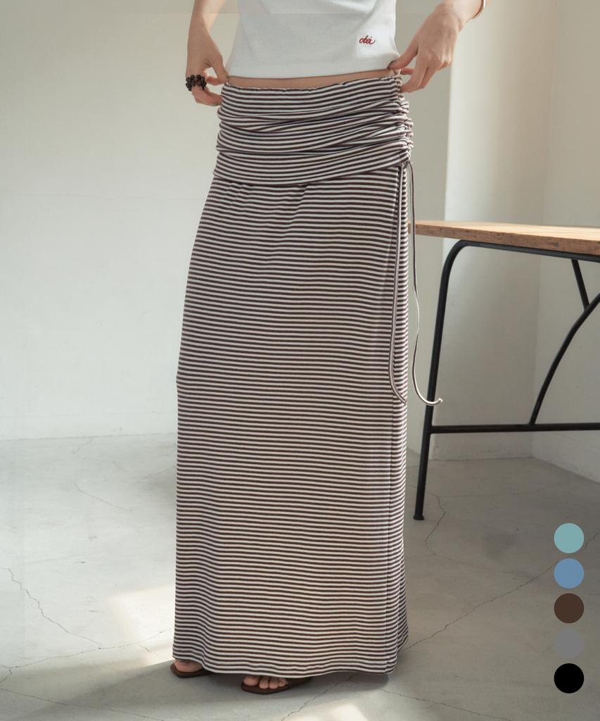 Cita Every Day Stripe Long Skirt_Cts628(5Color)