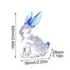 1 шт. настольное украшение милые хрустальные поделки домашнее украшение мини украшение креативный хрустальный кролик орнамент маленький 56x28x68 мм