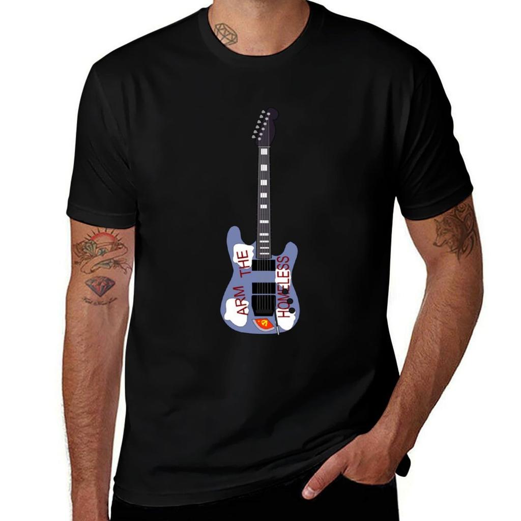 Tom Morello Arm The Homeless Guitar Classic Tshirt Long Lasting Casual Tshirt