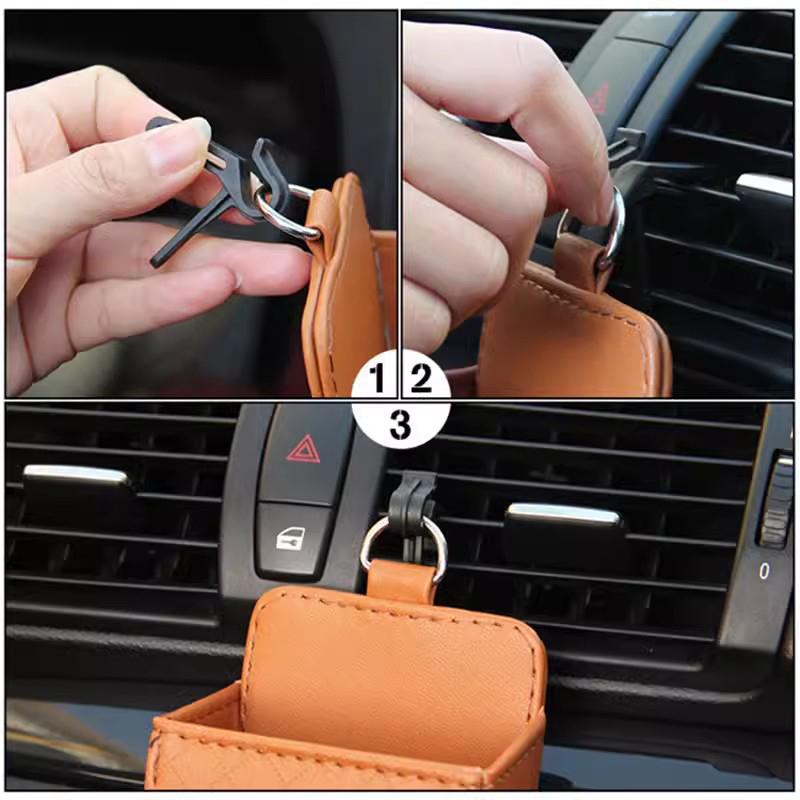 Citroen-wwwn-Car Phone Holder Air Vent Hanging Mini Storage Box For Citroen Celysee C6 C3 C5 C1 Aircross Picasso Cactus Berlingo Saxo Grand  anm123