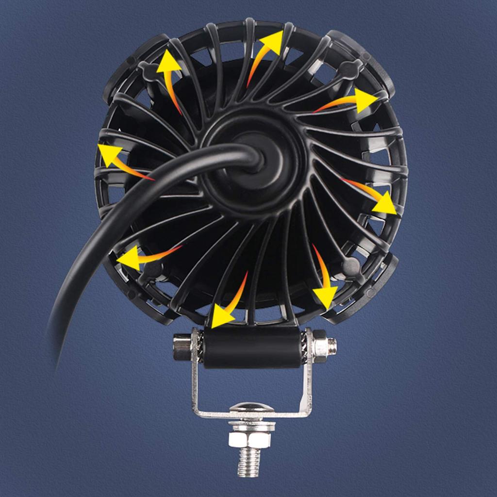 Athiry 42W 4000LM LED and Work Lights for and Boats 4-inch Pods, Off-Road Spot, Driving, Fog, Trucks, ATVs, SUVs, Jeeps, (2-Pack)