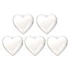 5PCS Christmas Ball Multifunctional Transparent Plastic Christmas 8cm Ball Heart Shaped Fillable Christmas Ball DIY Crafts Tree Ornaments AVE