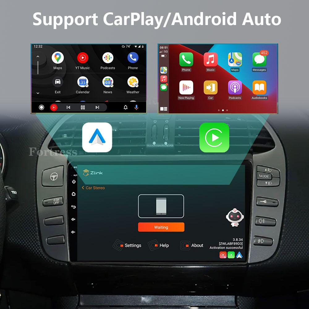 2 Din Android 13 Auto Car Radio Multimedia Video Player For Fiat Bravo 2007-2012 Wirerless Carplay 4G GPS Navigation Stereo DVD