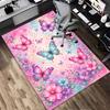 Butterfly Garden Living Room Nonslip Area Rug Soft Carpet For Bedroom Game Playroom Sofa Office Home Decor Doormat Christmas Gift C9225